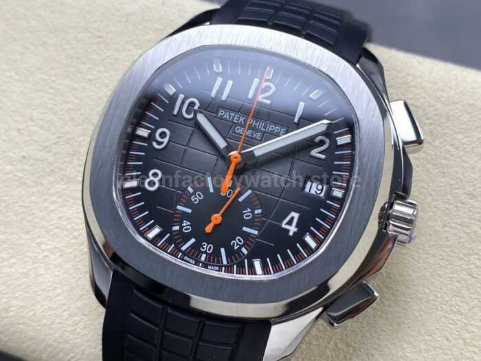 MMA Factory Patek Philippe Aquanaut 5968A-001 42.2mm Steel Rubber Strap Black Dial - Image 3