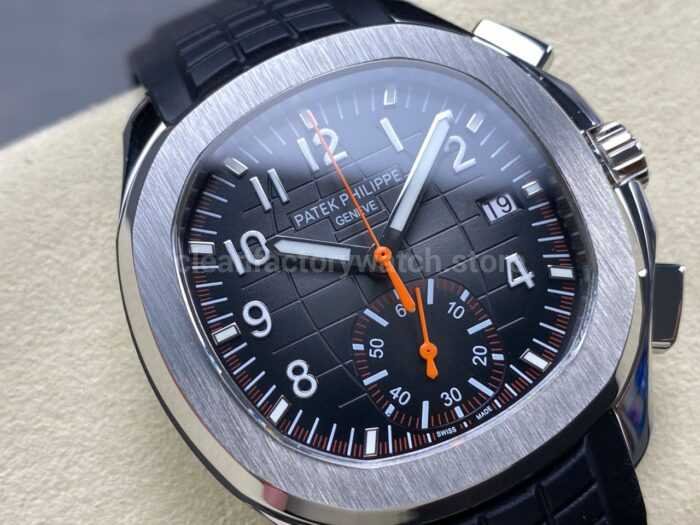 MMA Factory Patek Philippe Aquanaut 5968A-001 42.2mm Steel Rubber Strap Black Dial - Image 2