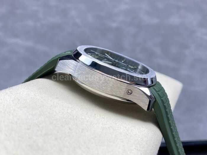 MMA Factory Patek Philippe Aquanaut 5968G-010 42.2mm White Gold Green Rubber Strap Green Dial - Image 6