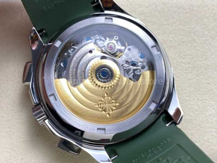 MMA Factory Patek Philippe Aquanaut 5968G-010 42.2mm White Gold Green Rubber Strap Green Dial - Image 8