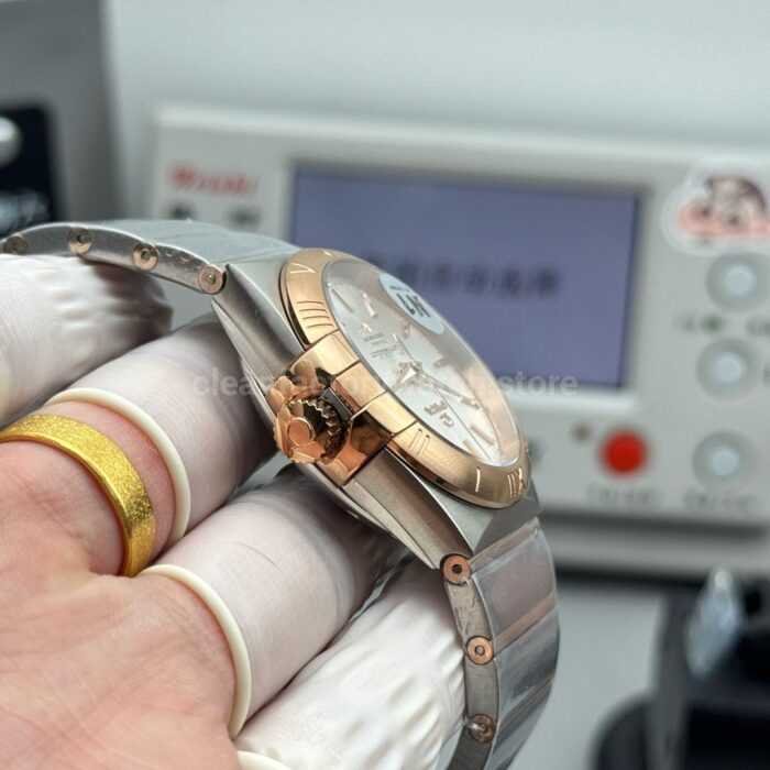 N1 Factory Omega Constellation 123.20.38.21.02.001 38mm Half Rose Gold Silver Dial - Image 7