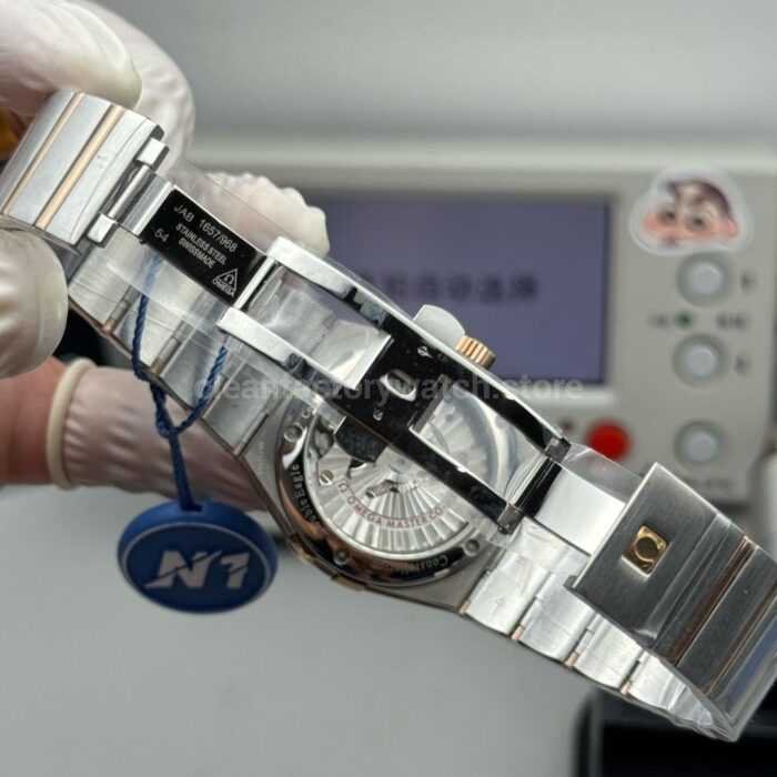 N1 Factory Omega Constellation 123.20.38.21.02.001 38mm Half Rose Gold Silver Dial - Image 9