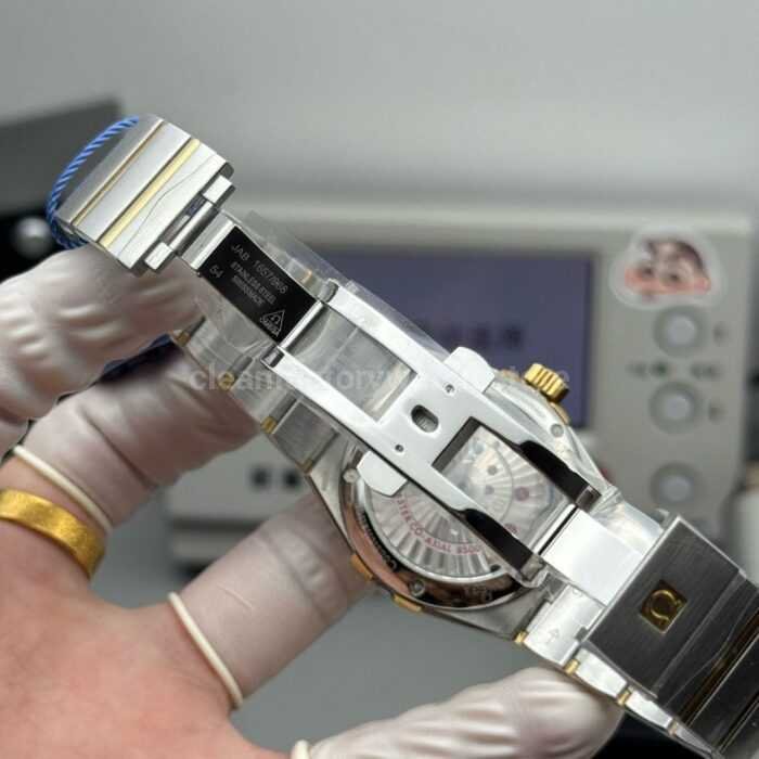 N1 Factory Omega Constellation 123.20.38.21.02.008 38mm Half Rose Gold Silver Dial - Image 9