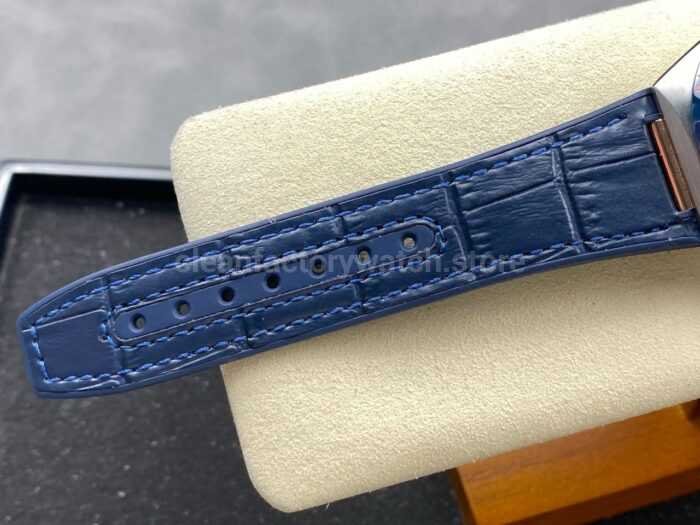 N1 Factory Omega Constellation 131.23.41.21.03.001 41mm Half Yellow Glod Blue Leather Strap Blue Dial - Image 9