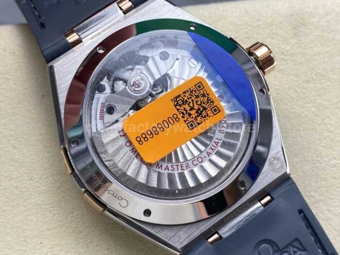 N1 Factory Omega Constellation 131.23.41.21.06.001 41mm Half Yellow Glod Black Leather Strap Grey Dial - Image 7