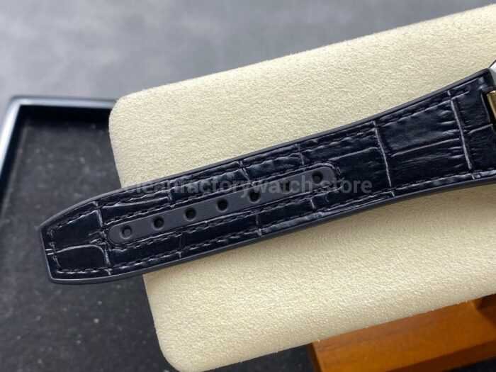 N1 Factory Omega Constellation 131.23.41.21.06.002 41mm Half Yellow Glod Black Leather Strap Grey Dial - Image 9