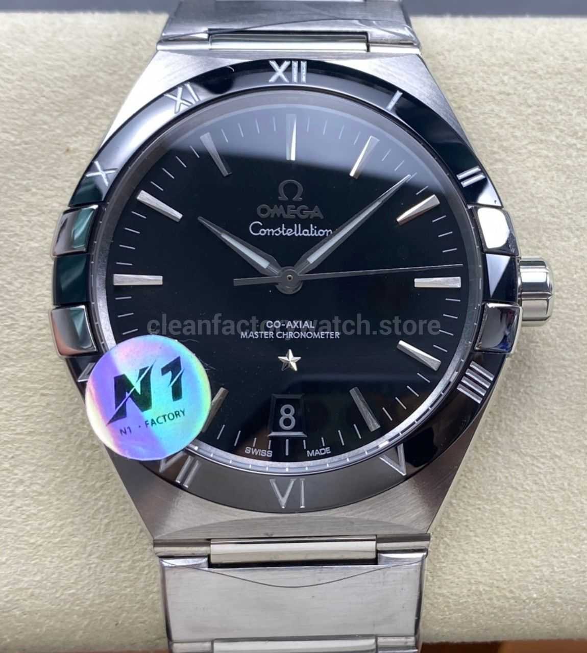 N1 Factory Omega Constellation 131.30.41.21.01.001 41mm Full Steel Black Dial