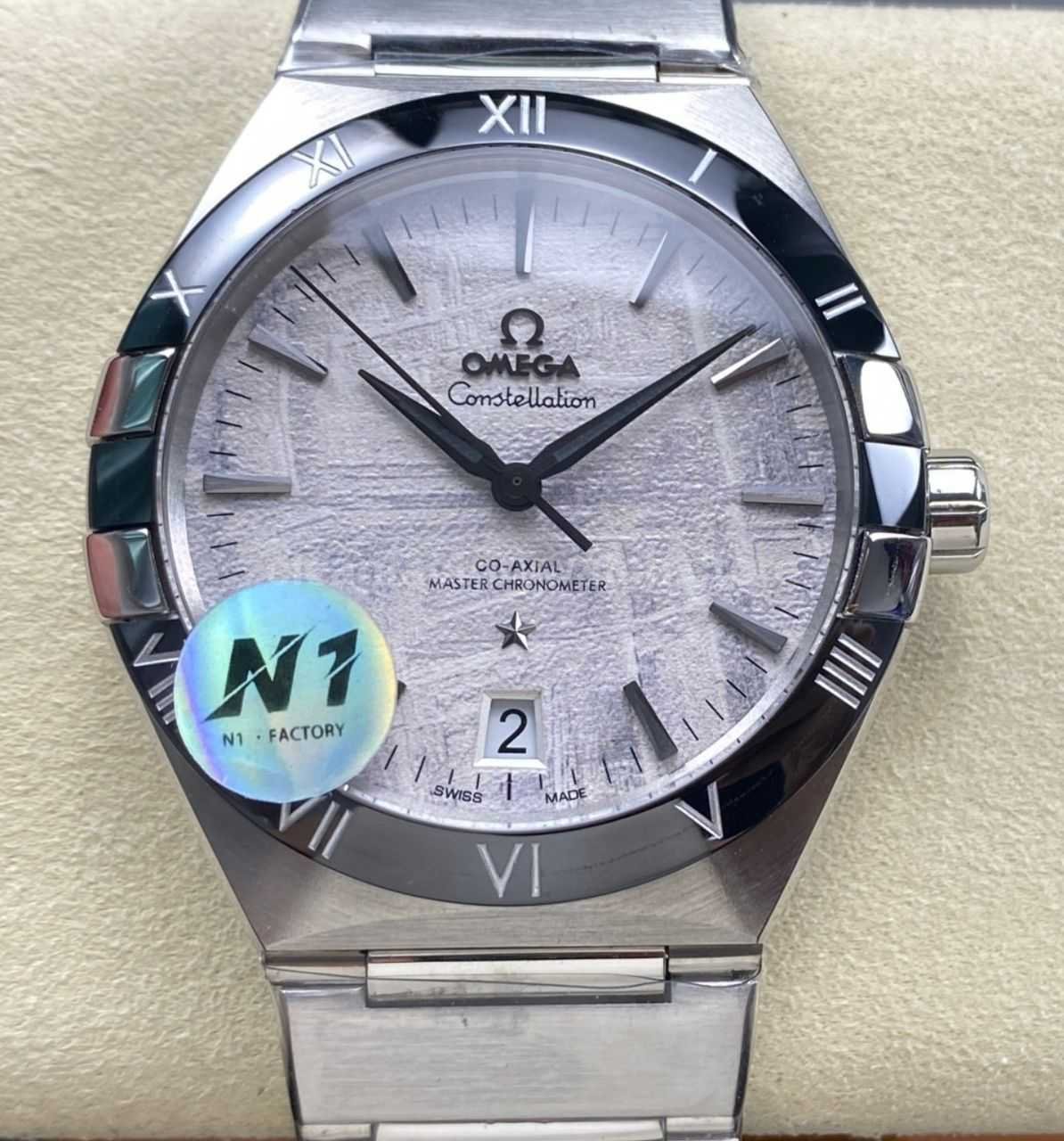 N1 Factory Omega Constellation 131.30.41.21.99.001 41mm Full Steel Grey Dial