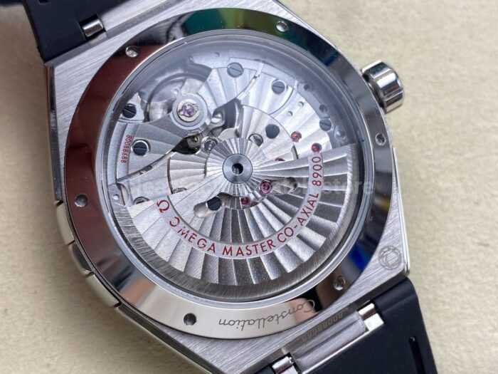 N1 Factory Omega Constellation 131.30.41.21.99.001 41mm Steel Black Leather Strap Grey Dial - Image 7