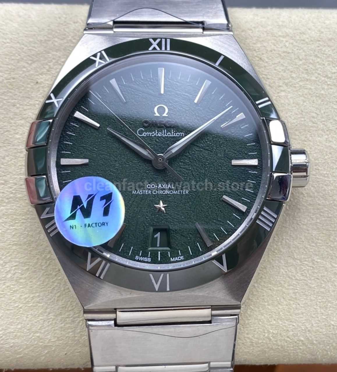 N1 Factory Omega Constellation 131.30.41.21.99.002 41mm Full Steel Meteorite Dial