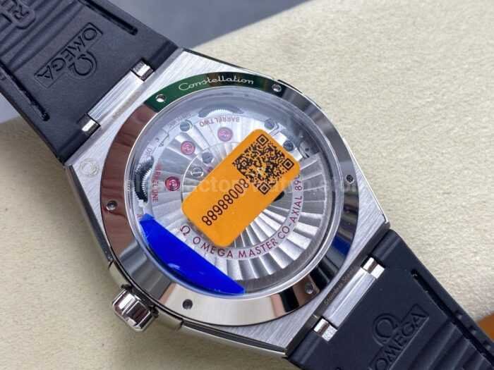 N1 Factory Omega Constellation 131.30.41.21.99.002 41mm Steel Black Leather Strap Meteorite Dial - Image 7