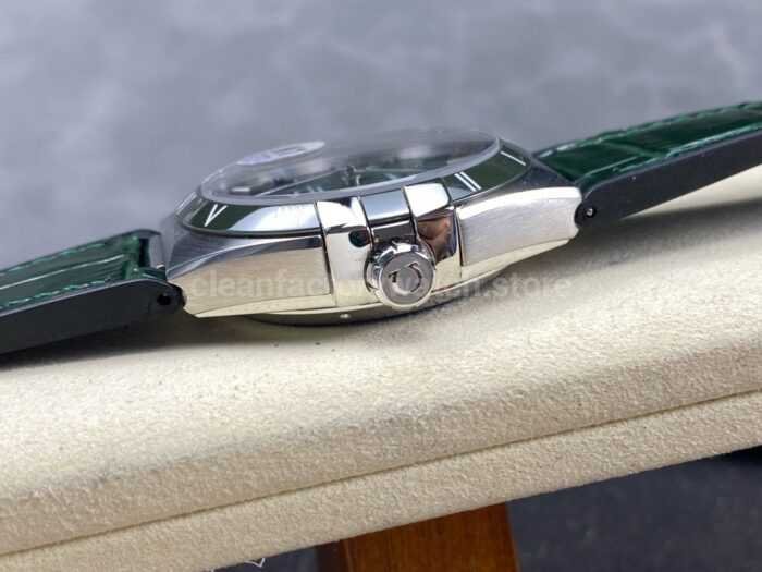 N1 Factory Omega Constellation 131.30.41.21.99.002 41mm Steel Black Leather Strap Meteorite Dial - Image 6