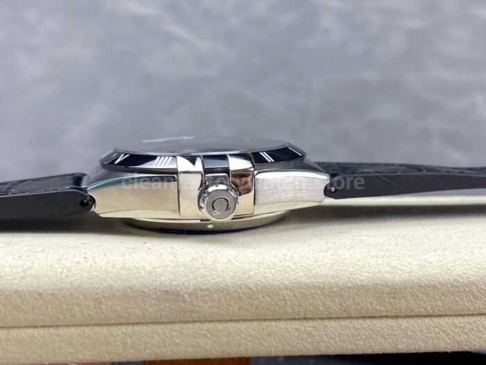 N1 Factory Omega Constellation 131.33.41.21.01.001 41mm Steel Black Leather Strap Black Dial - Image 6