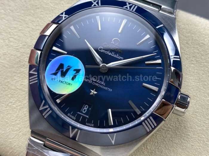 N1 Factory Omega Constellation 131.33.41.21.03.001 41mm Full Steel Blue Dial - Image 3
