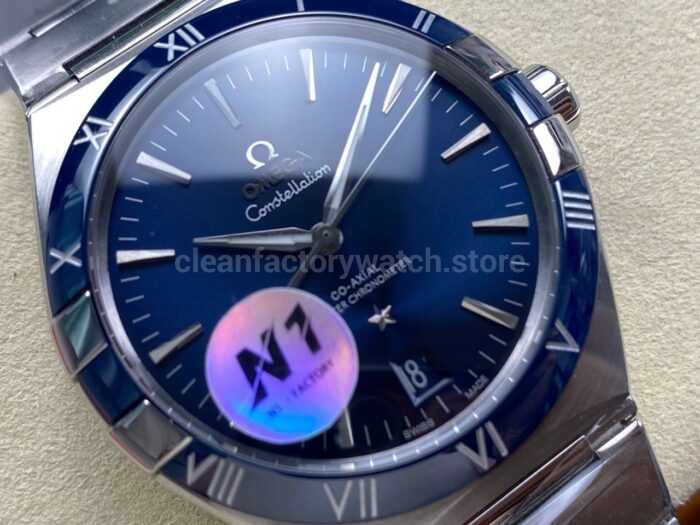 N1 Factory Omega Constellation 131.33.41.21.03.001 41mm Full Steel Blue Dial - Image 2