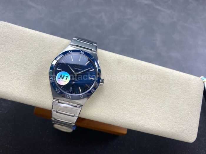 N1 Factory Omega Constellation 131.33.41.21.03.001 41mm Full Steel Blue Dial - Image 5