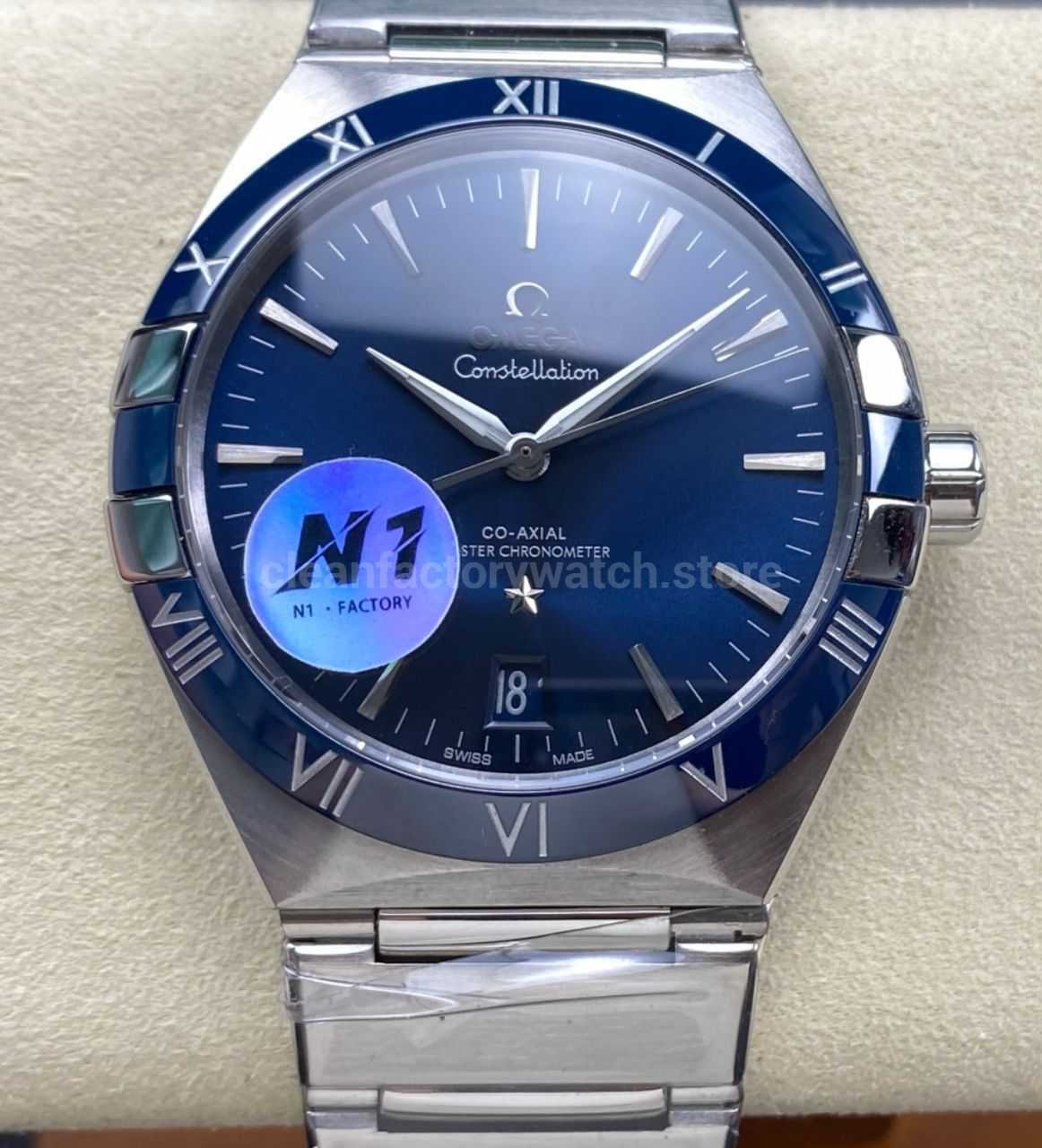 N1 Factory Omega Constellation 131.33.41.21.03.001 41mm Full Steel Blue Dial