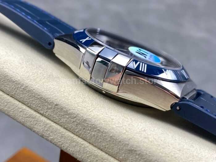 N1 Factory Omega Constellation 131.33.41.21.03.001 41mm Steel Blue Leather Strap Blue Dial - Image 5