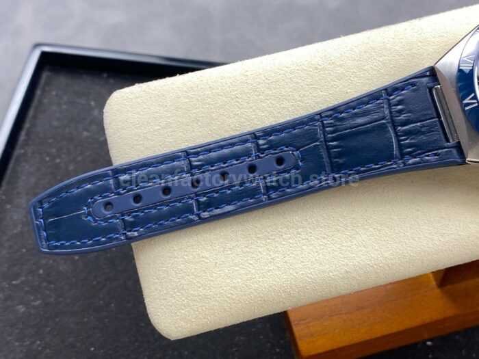 N1 Factory Omega Constellation 131.33.41.21.03.001 41mm Steel Blue Leather Strap Blue Dial - Image 9