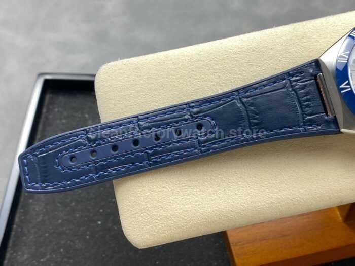N1 Factory Omega Constellation 131.33.41.21.04.001 41mm Steel Blue Leather Strap White Dial - Image 9