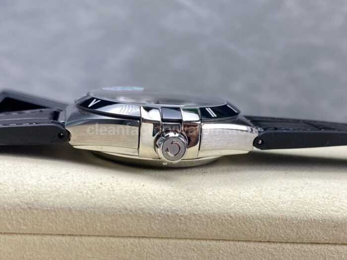N1 Factory Omega Constellation 131.33.41.21.06.001 41mm Steel Black Leather Strap Grey Dial - Image 6