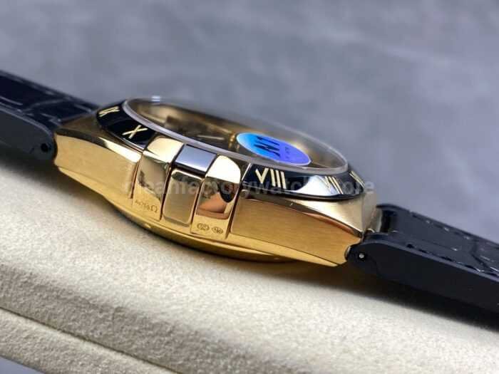 N1 Factory Omega Constellation 131.63.41.21.01.001 41mm Yellow Glod Black Leather Strap Black Dial - Image 5