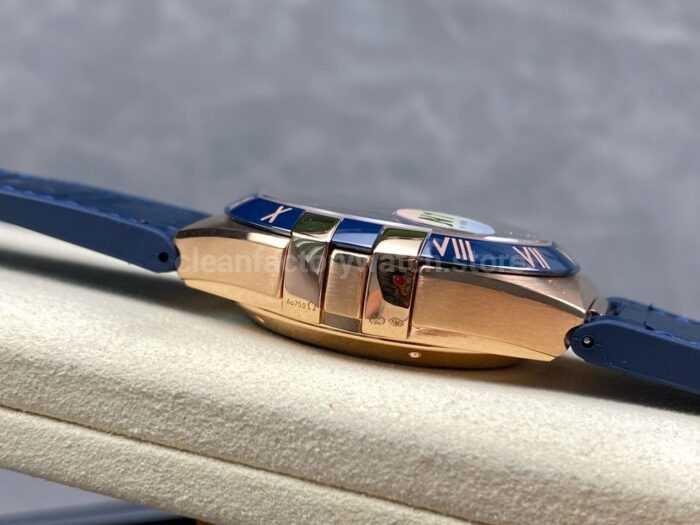 N1 Factory Omega Constellation 131.63.41.21.03.001 41mm Rose Gold Blue Leather Strap Blue Dial - Image 5