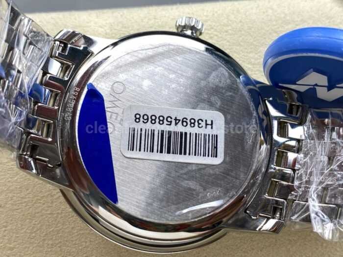 N1 Factory Omega De Ville Co-Axial 424.10.37.20.03.001 39.5mm Full Steel Roman Number Blue Dial - Image 6