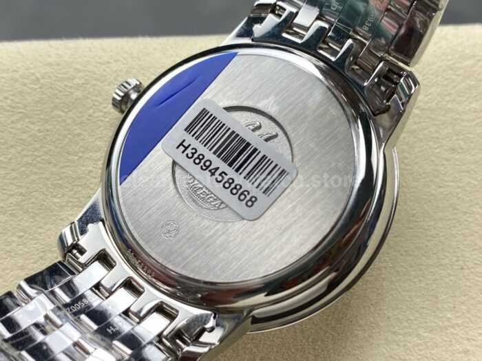 N1 Factory Omega De Ville Co-Axial 424.10.40.20.02.002 39.5mm Full Steel Roman Number Silver Dial - Image 8