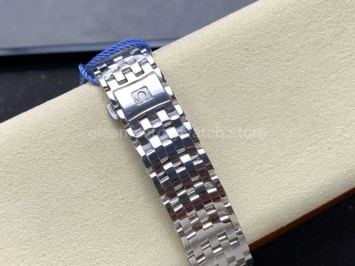 N1 Factory Omega De Ville Co-Axial 424.10.40.20.02.004 39.5mm Full Steel Roman Number Silver Dial - Image 8