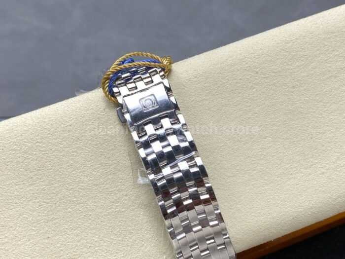 N1 Factory Omega De Ville Co-Axial 424.10.40.20.02.005 39.5mm Full Steel Roman Number Silver Dial - Image 9
