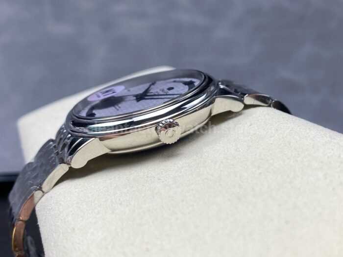 N1 Factory Omega De Ville Co-Axial 424.10.40.20.06.002 39.5mm Full Steel Roman Number Grey Dial - Image 7