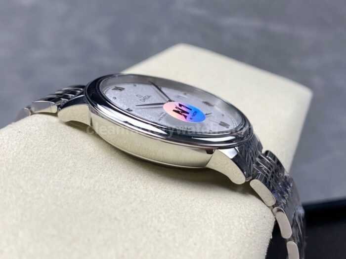 N1 Factory Omega De Ville Prestige 434.10.41.20.02.001 41mm Full Steel Roman Numerals Silver Dial - Image 6