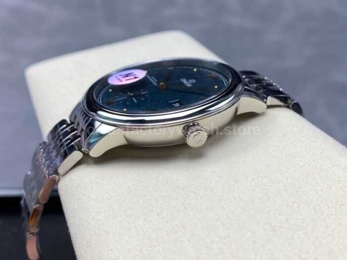 N1 Factory Omega De Ville Prestige 434.10.41.20.10.001 41mm Full Steel Roman Numerals Green Dial - Image 7