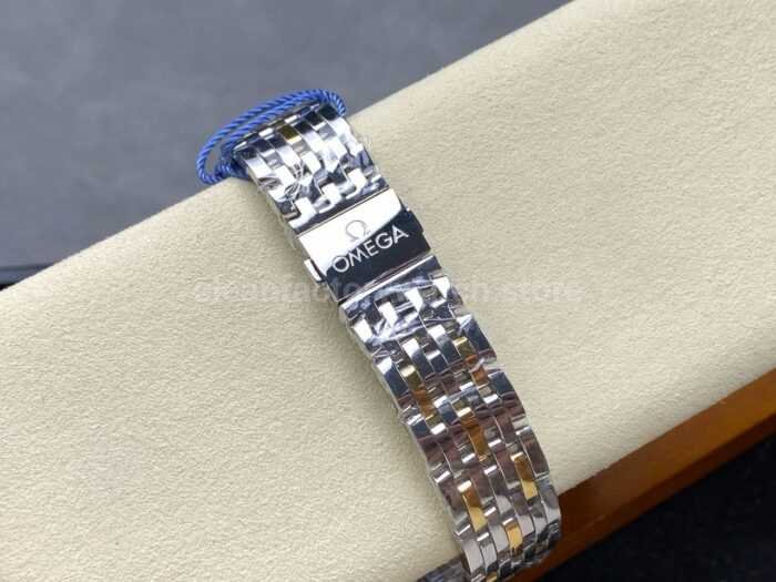 N1 Factory Omega De Ville Prestige 434.20.41.20.08.001 41mm Half Yellow Gold Roman Numerals Champagne Dial - Image 9