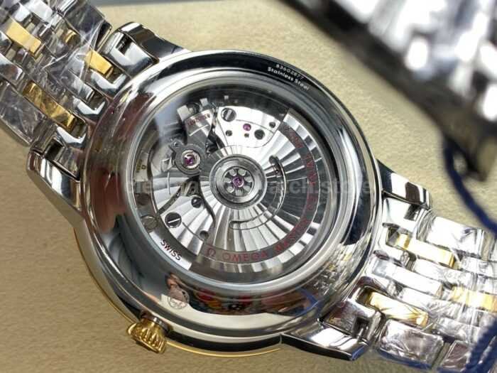 N1 Factory Omega De Ville Prestige 434.20.41.20.08.001 41mm Half Yellow Gold Roman Numerals Champagne Dial - Image 8