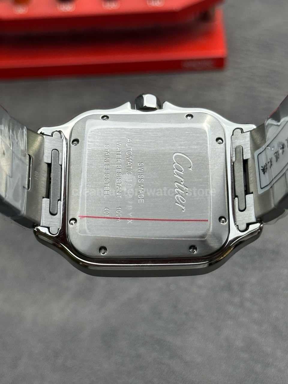 Cartier Santos Dumont replica slim case Roman numerals review