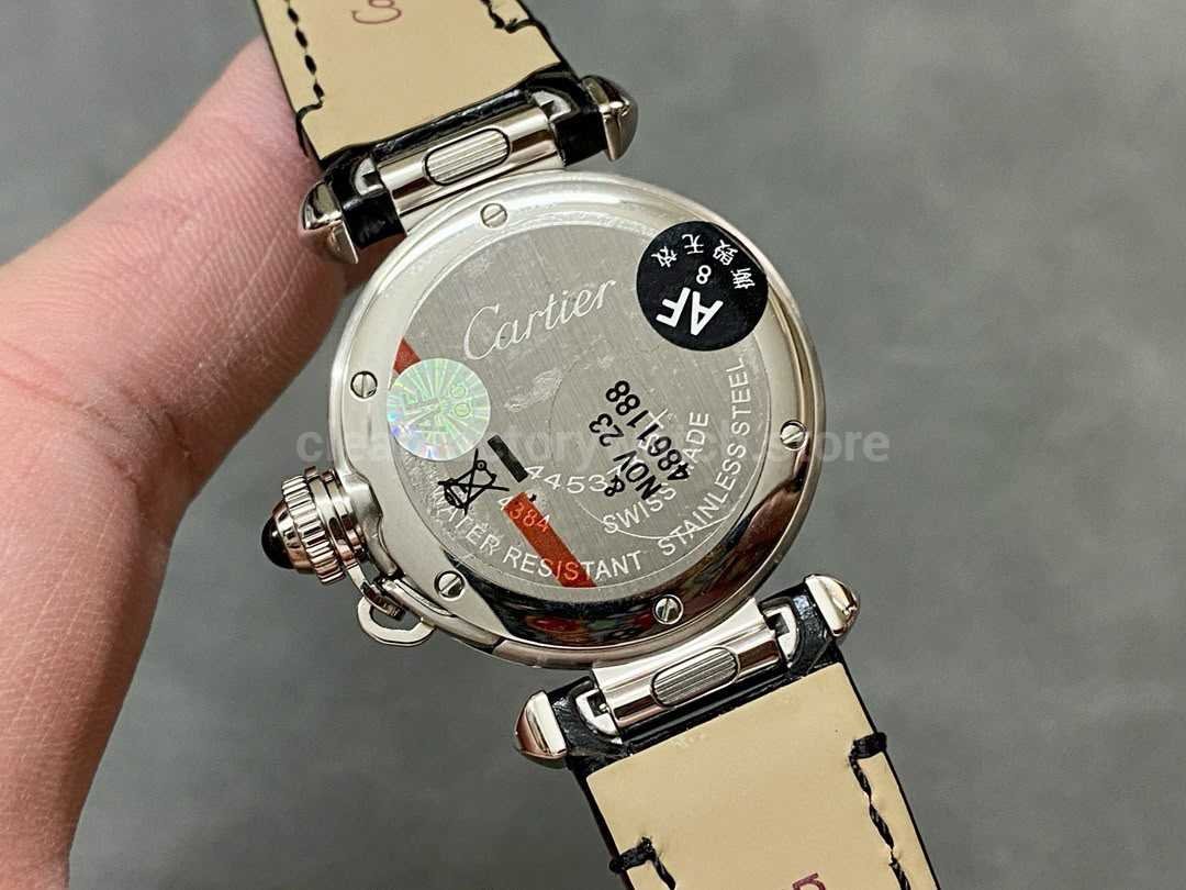 Cartier Pasha chronograph replica dial bracelet detail