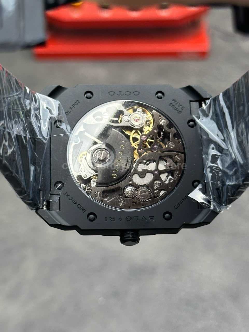 Bvlgari Octo Finissimo replica blue grey ceramic dial comparison