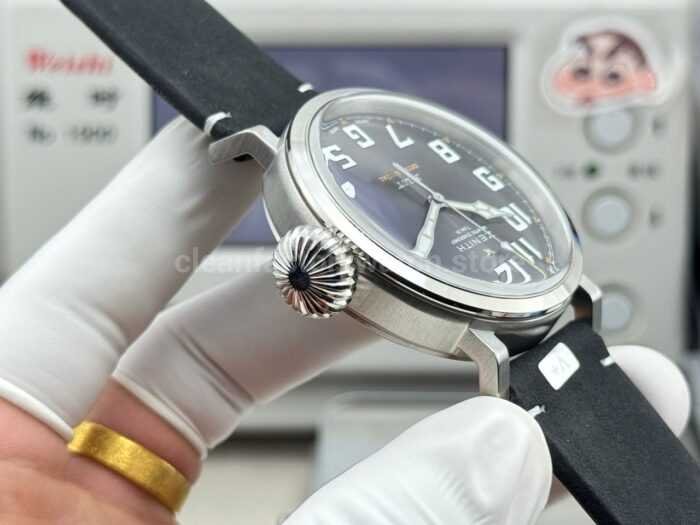 BR Factory Zenith Pilot Type 20 Extra Special 03.2434.67920.I010 45mm Steel Leather Strap Grey Dial - Image 8
