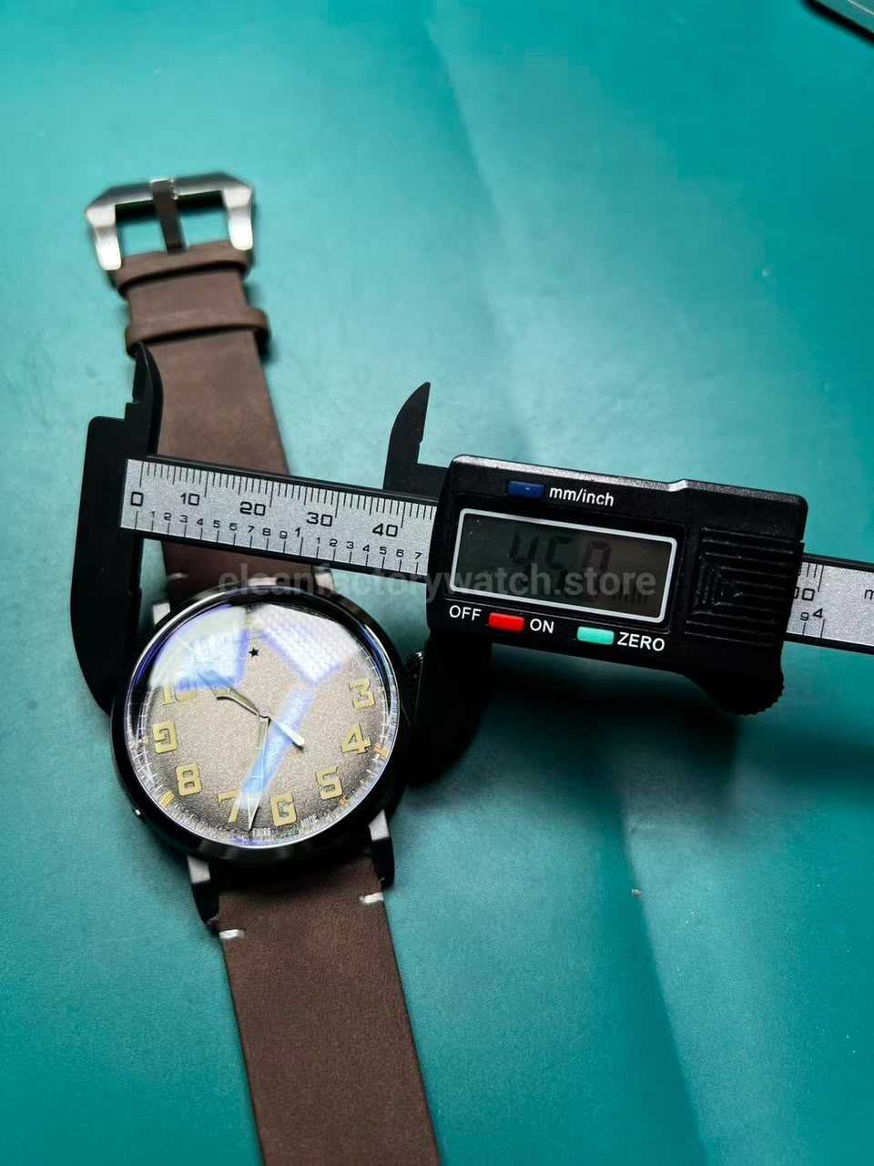BR Factory Zenith Pilot Type 20 Extra Special 45mm Case Width Measurement