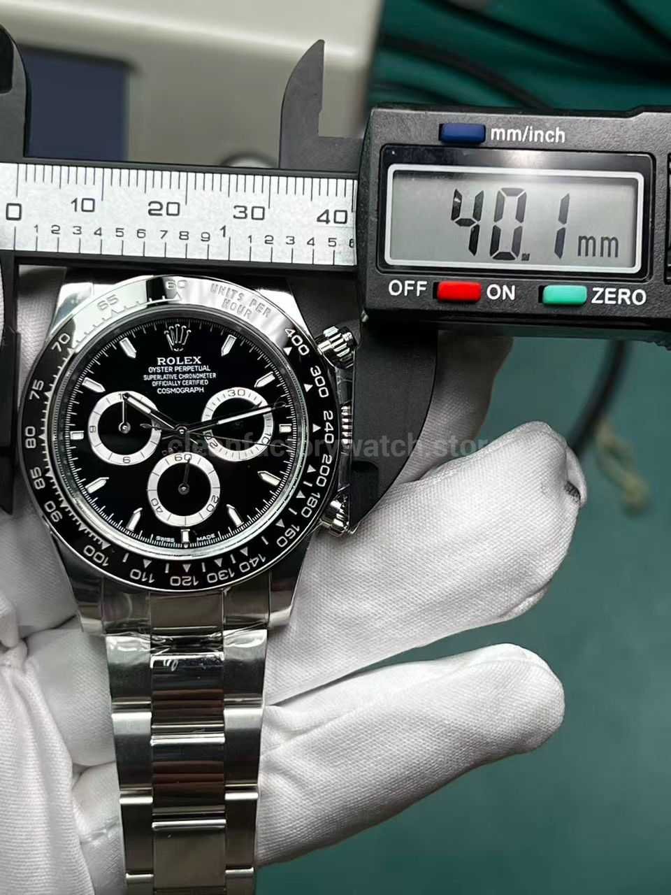 EWE Factory Rolex Daytona 126500 40.1mm case width measurement