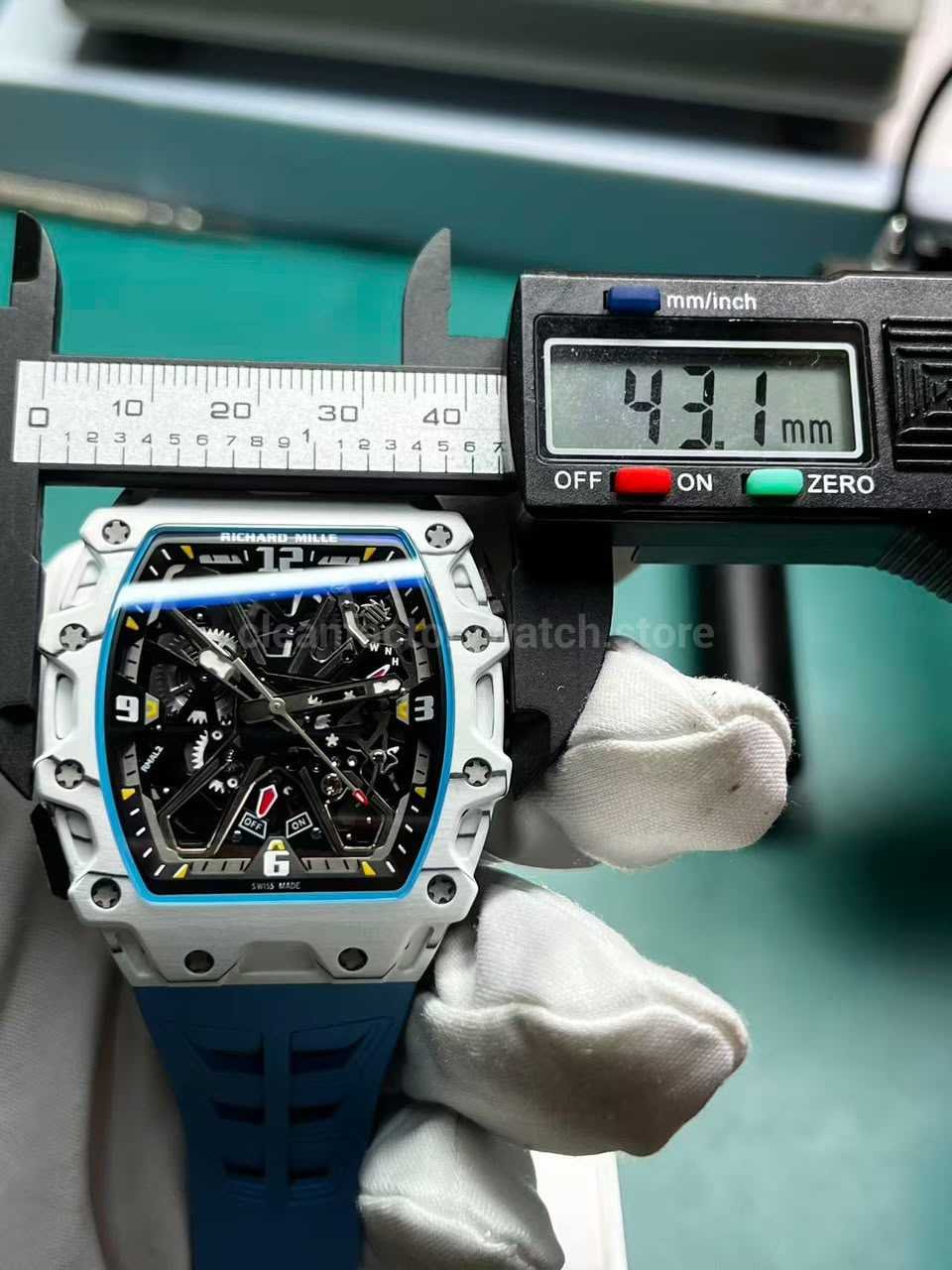 RM Factory Richard Mille RM35 03 43mm case width measurement Super Clone Watch,Clean Factory Watch