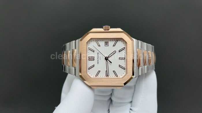 TW Factory Patek Philippe Cubitus 5821 45mm Half Rose Gold White Dial - Image 3