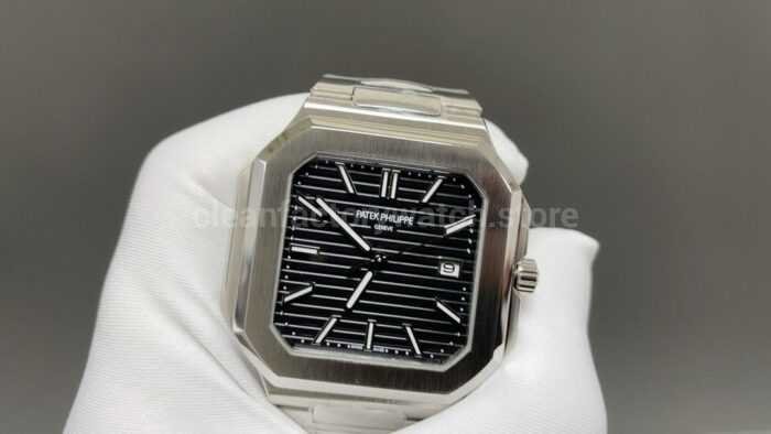 TW Factory Patek Philippe Cubitus 5821/1A-001 45mm Full Steel Black Dial - Image 2