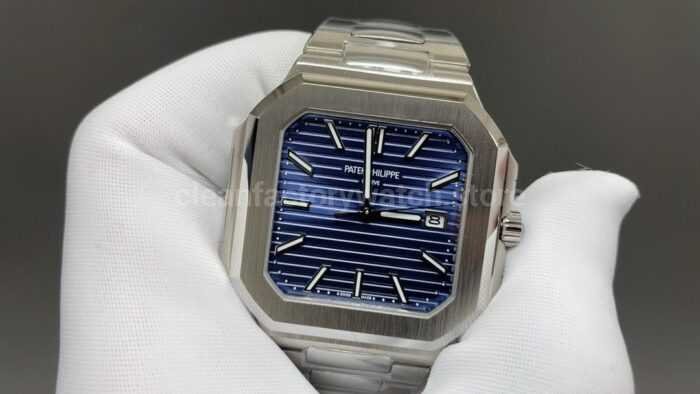 TW Factory Patek Philippe Cubitus 7128/1G-001 45mm White Gold Blue Dial - Image 2