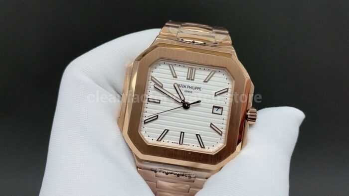 TW Factory Patek Philippe Cubitus 7128/1R-001 45mm Full Rose Gold White Dial - Image 2