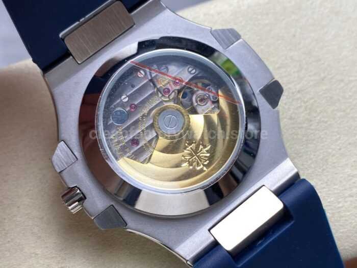 TW Factory Patek Philippe Nautilus 5726/1A-014 40mm Blue Rubber Strap Diamond Bezel Blue Dial - Image 7