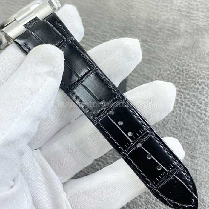TWA Factory Vacheron Constantin Overseas Dual Time 47450 42mm Leather Strap White Dial - Image 9