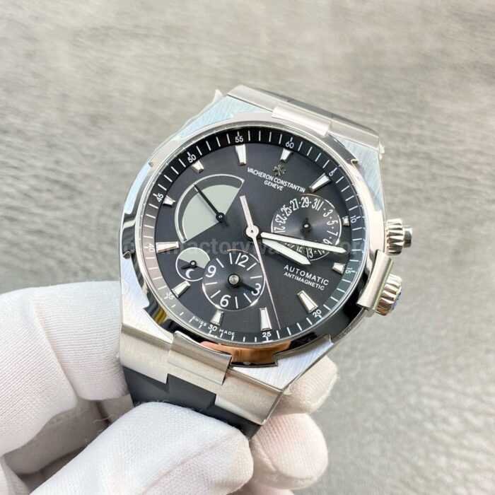 TWA Factory Vacheron Constantin Overseas Dual Time 47450/B01A-9227 42mm Black Rubber Strap Black Dial - Image 3